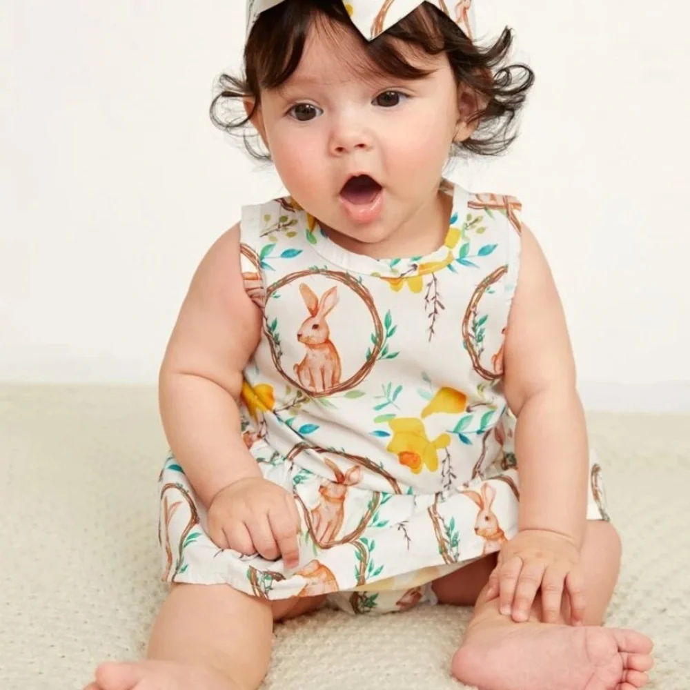 Easter 🐣 outfit. Adorable top with bloomer. - Picture 4 of 7